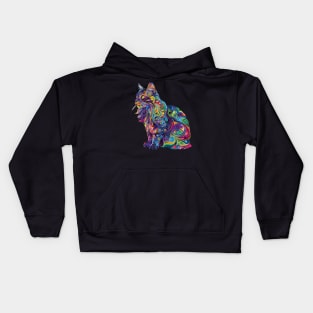 Psychedelic Cat Kids Hoodie